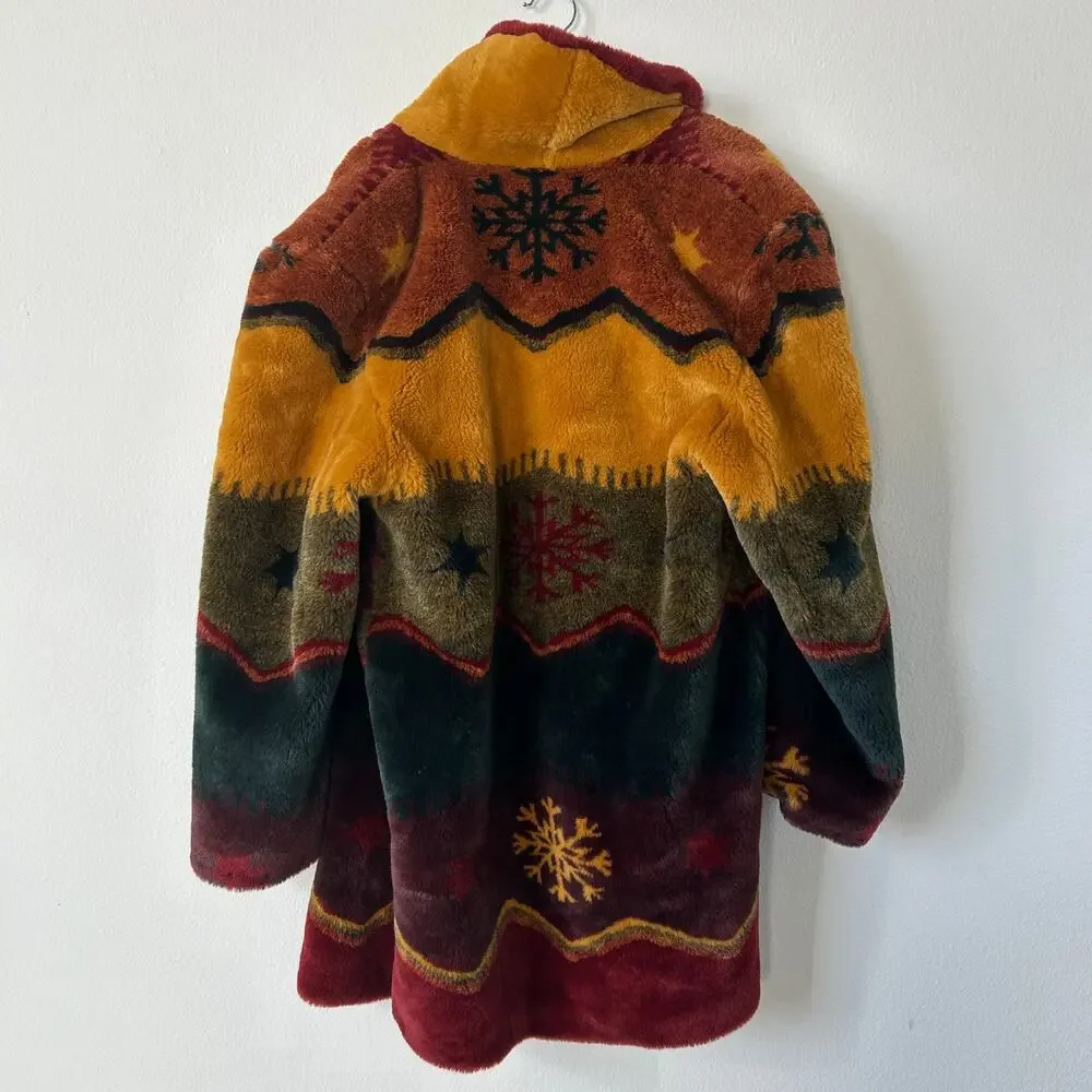 Vintage Artfur By Duffel Faux Fur Winter Jacket Size Small - Picture 3 of 7